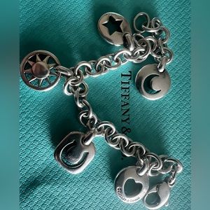 Tiffany & Co Authentic Sun Moon Star Heart and Horseshoe Bracelet